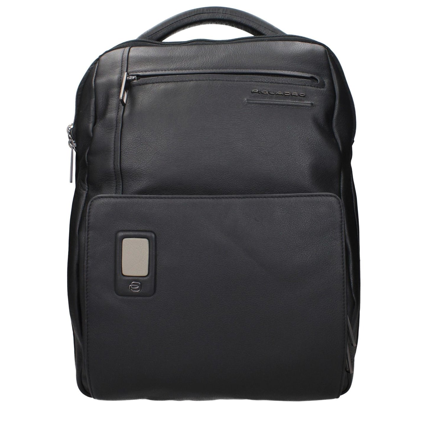 Piquadro Black Leather Backpack