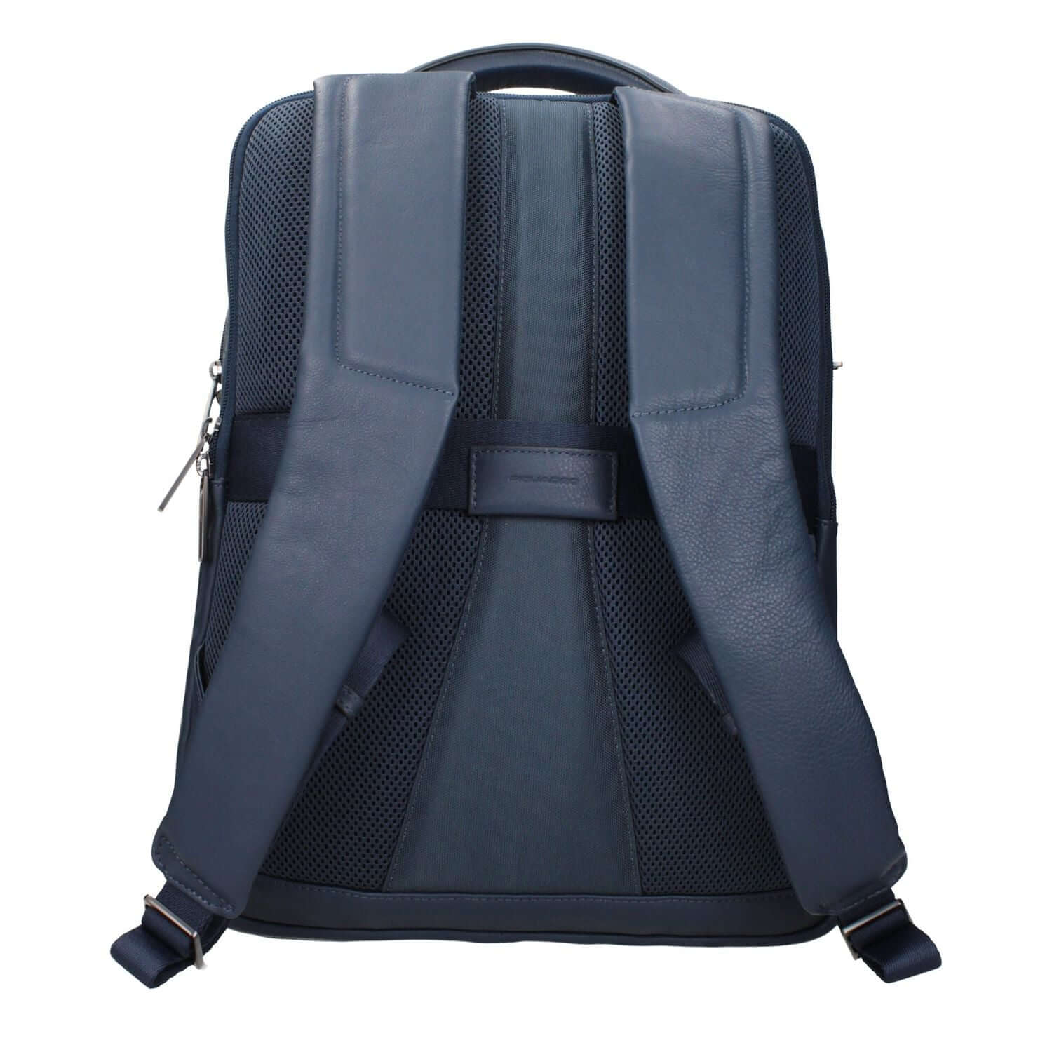 Piquadro Blue Leather Backpack
