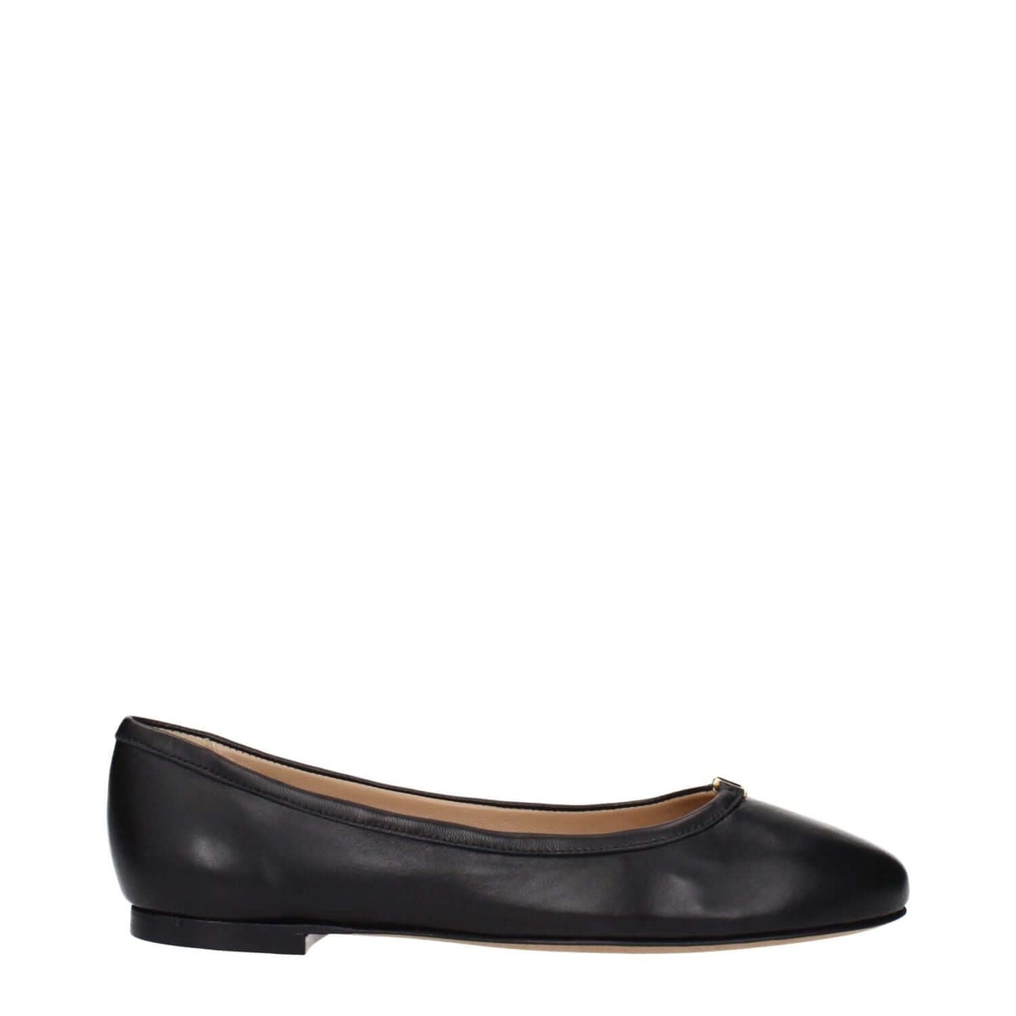 Chloé Black Leather Ballet Flats