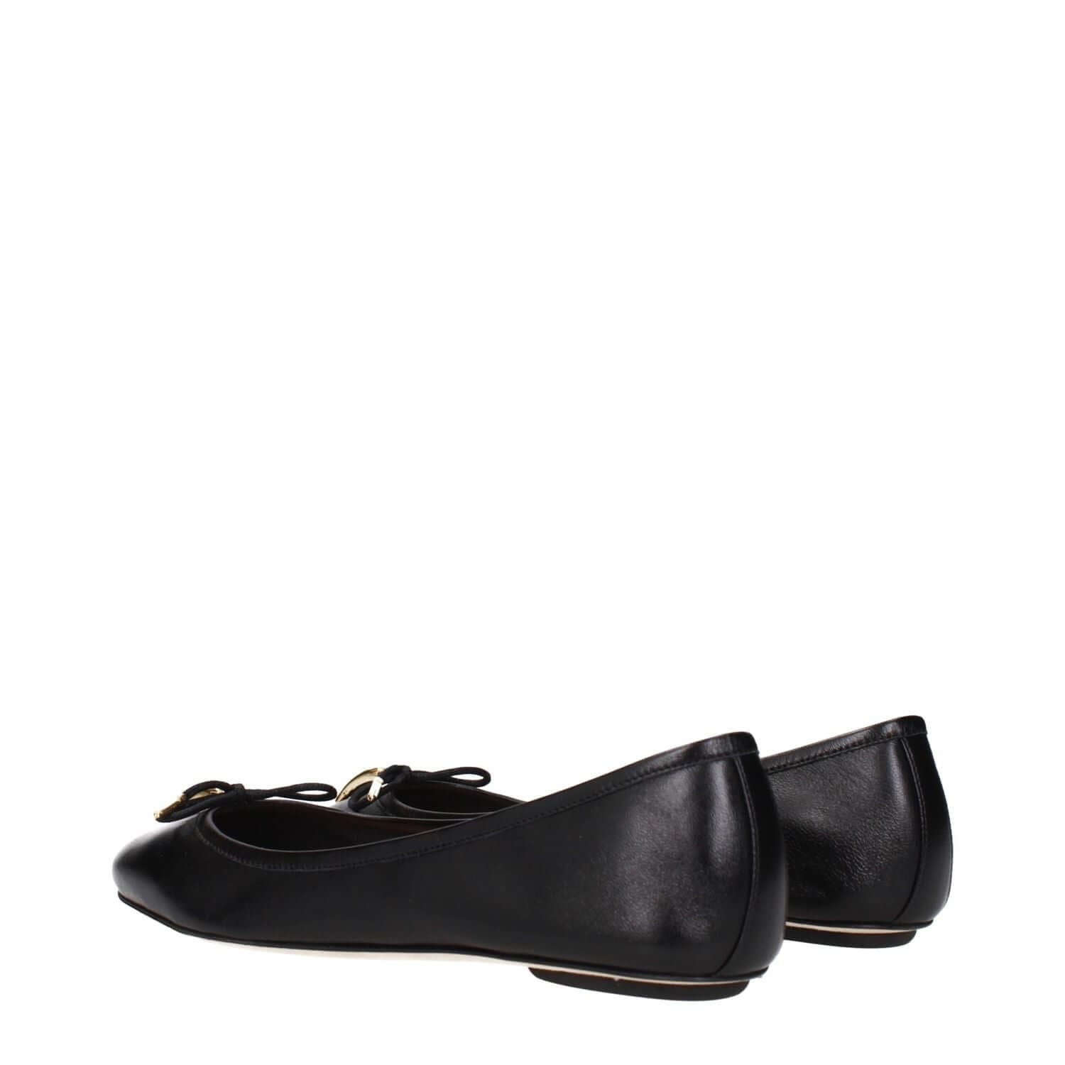 Chloé Black Leather Ballet Flats