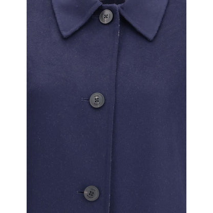 Tory Burch Blue Wool Coat