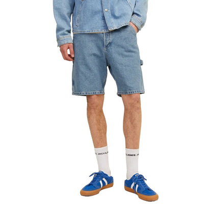 Jack Jones Light Blue Cotton Bermuda Shorts