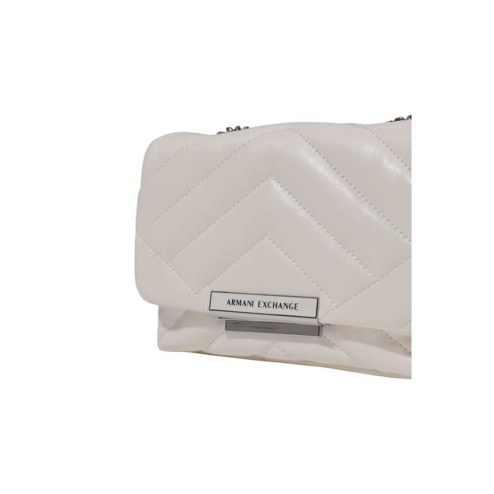 Armani Exchange White Polyester Handbag