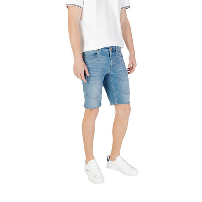 Jeckerson Light Blue Cotton Bermuda Shorts Jeckerson