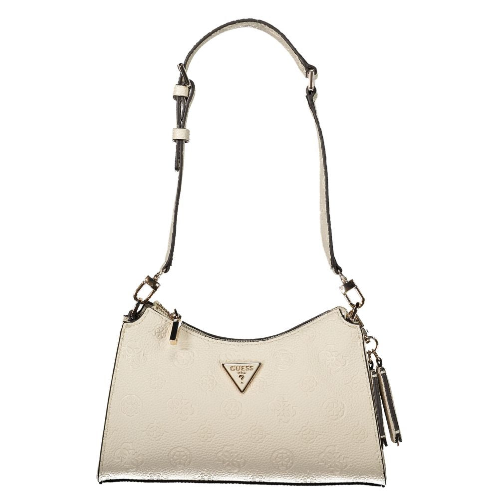 Guess Jeans Beige Polyurethane Women's Shoulder Bag