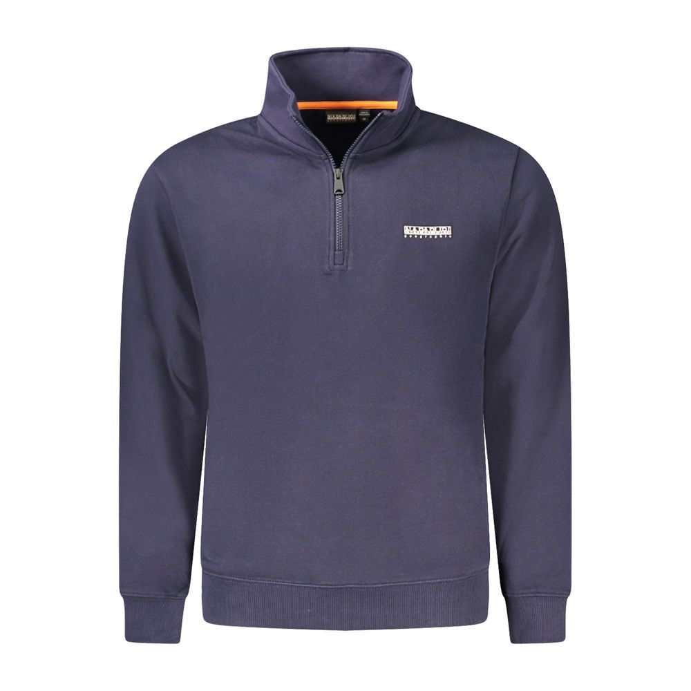 Napapijri Blue Cotton Men Sweatshirt