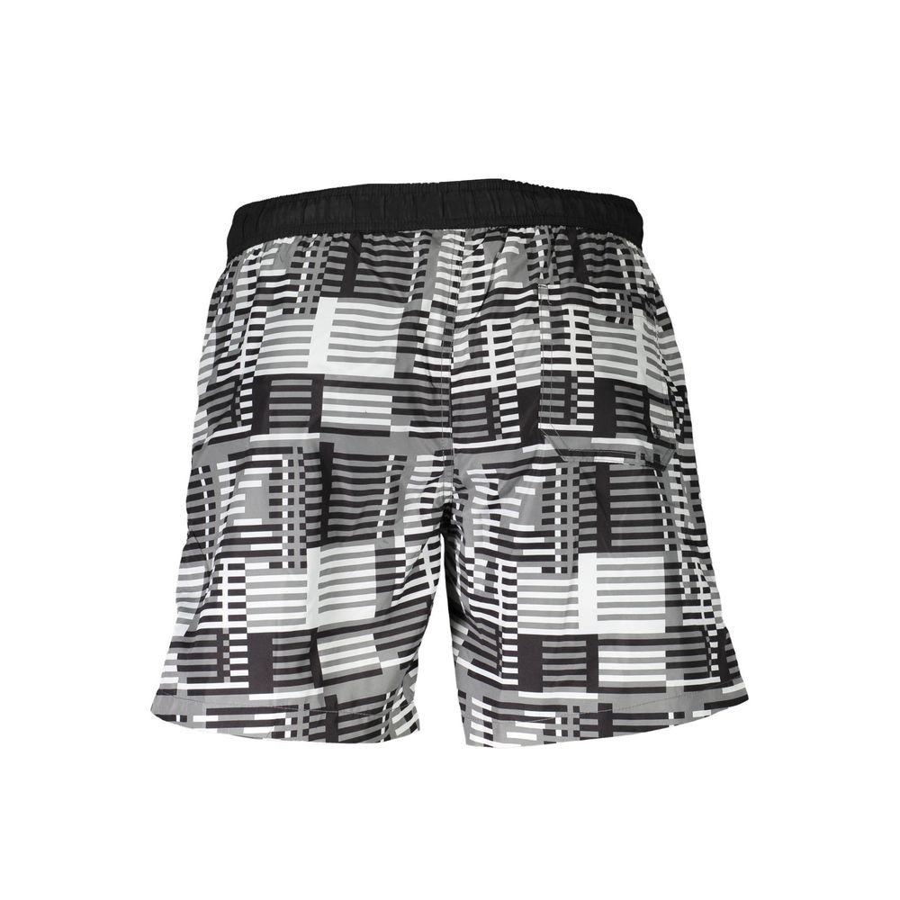 Karl Lagerfeld Black Polyester Men's Swim Boxer