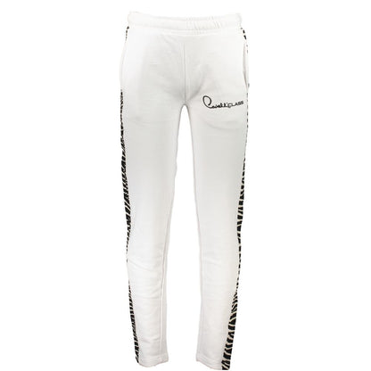 Cavalli Class White Cotton Men's Sweatpant