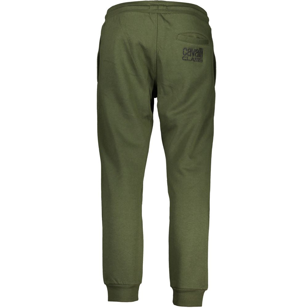 Cavalli Class Verde Polyester Men Sweatpant