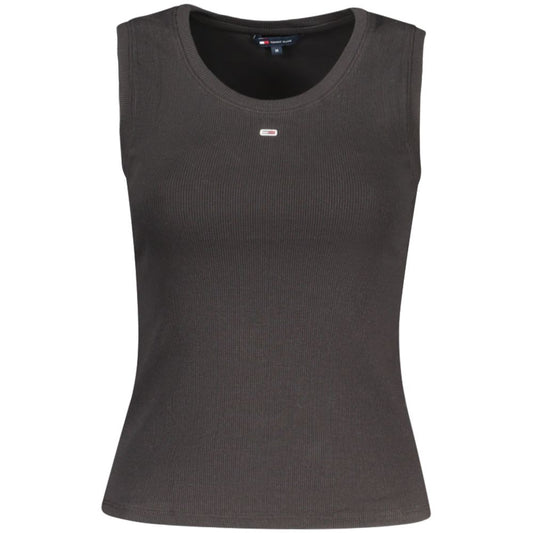 Tommy Hilfiger Black Cotton Women Tank Top