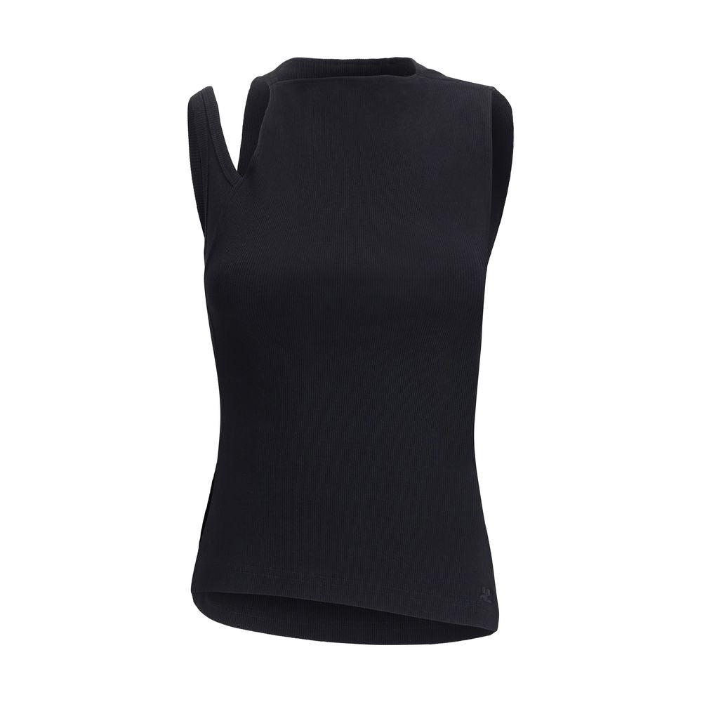 Courrèges Black Cotton Top Courrèges