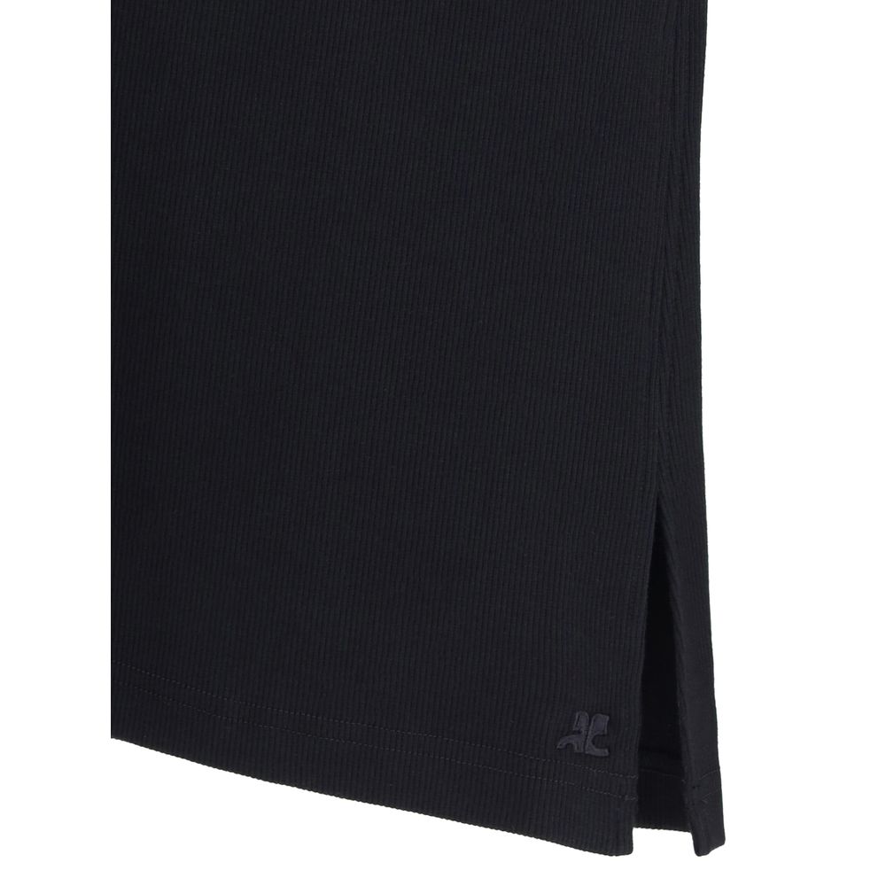 Courrèges Black Cotton Top Courrèges