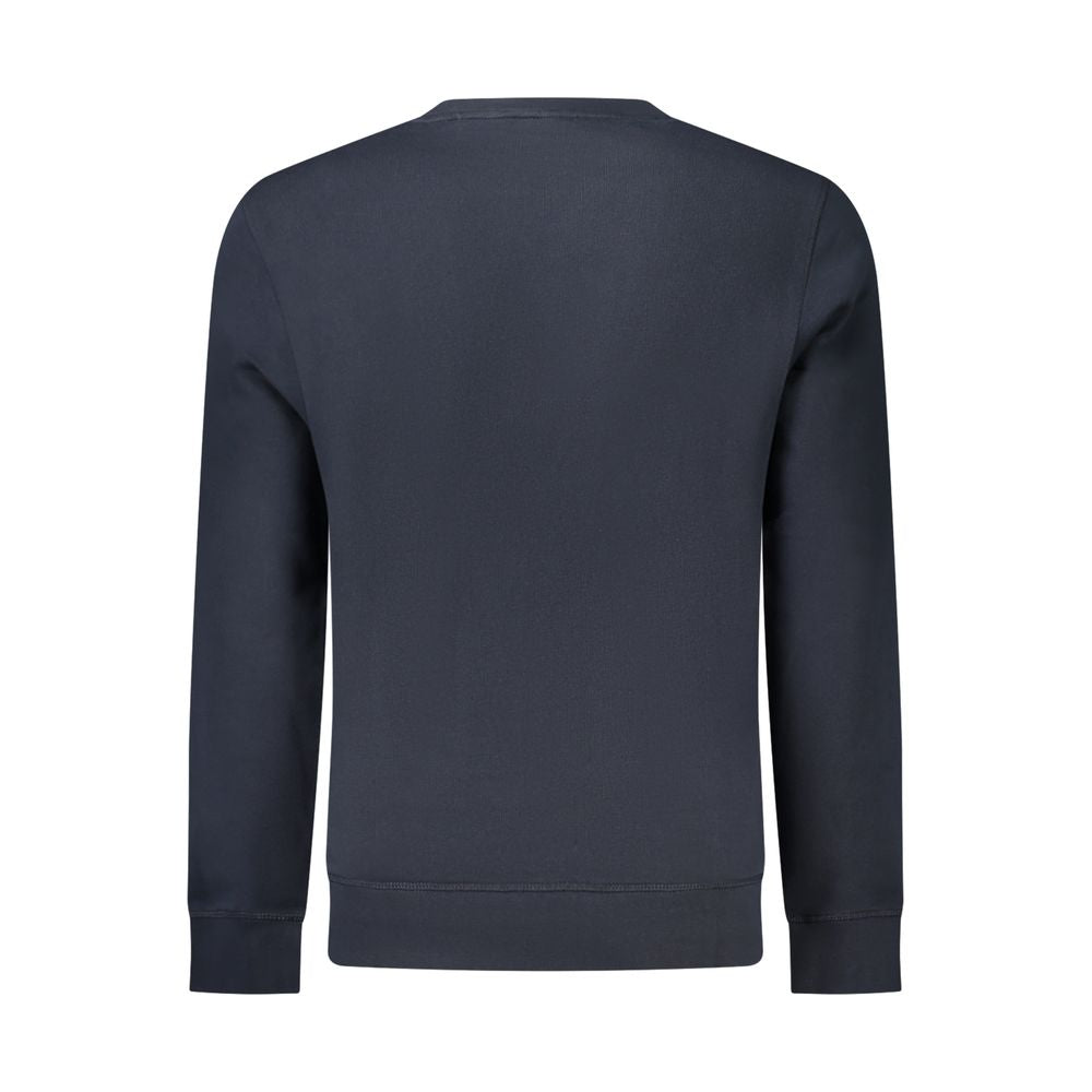 Hugo Boss Blu Cotton Men Sweatshirt