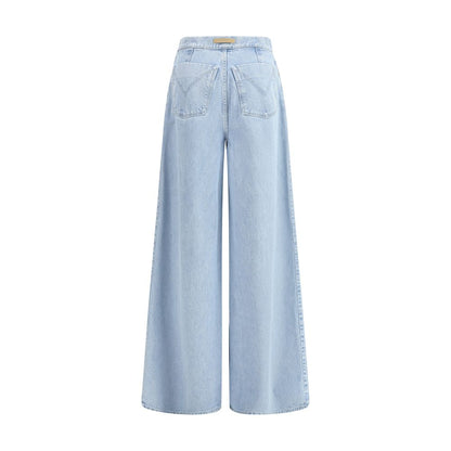 Max Mara Light Blue Cotton Jeans Denim