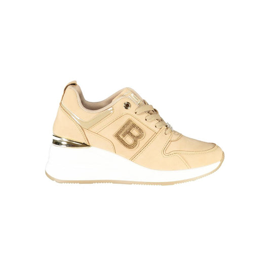 Laura Biagiotti Beige Polyester Women Sneaker