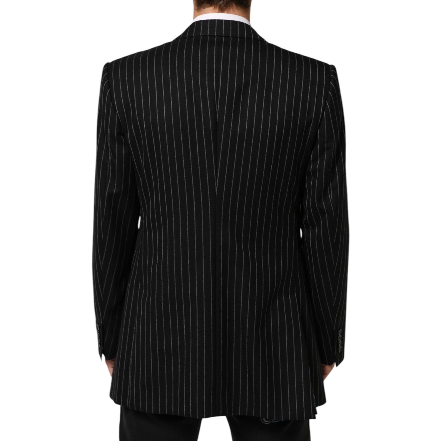 Dolce & Gabbana Black Stripes 2 Buttons Suit Jacket Blazer