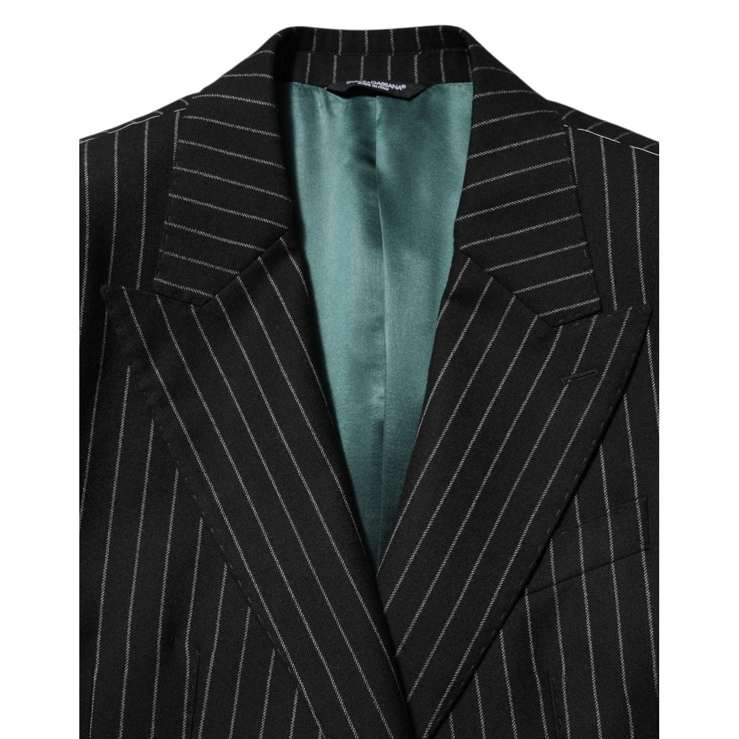 Dolce & Gabbana Black Stripes 2 Buttons Suit Jacket Blazer