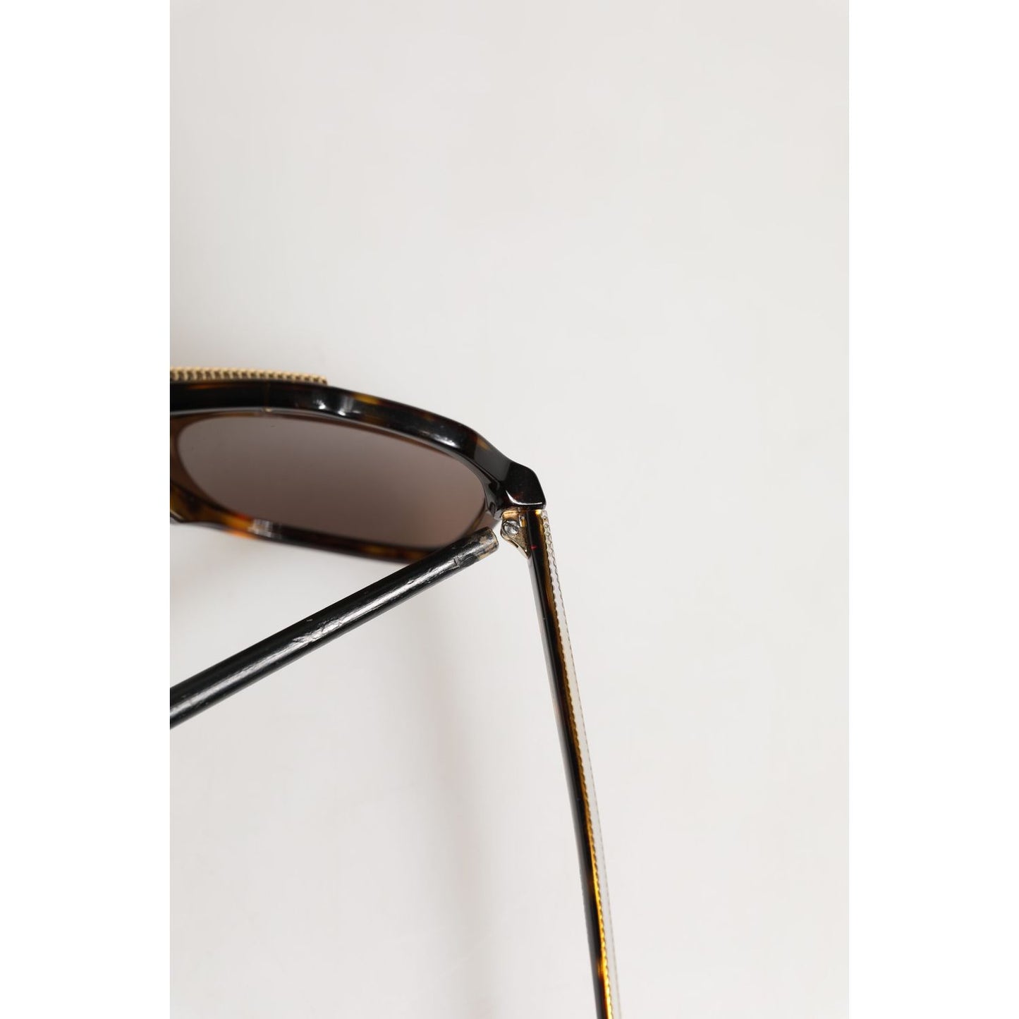 Dolce & Gabbana Dark Brown Tortoise Shell Pilot Frame Sunglasses