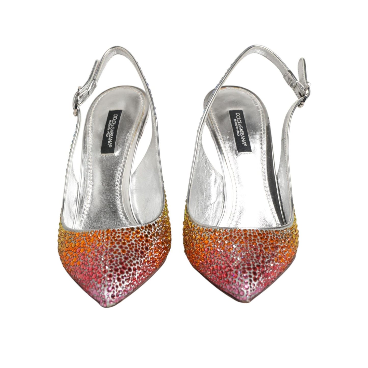 Dolce & Gabbana Multicolor Sequin Slingback Pumps Shoes