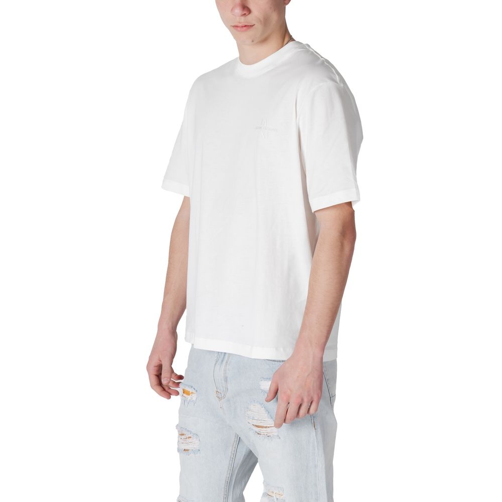 Armani Exchange White Cotton T-Shirt