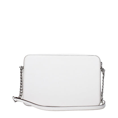 Michael Kors White Leather Crossbody Bag