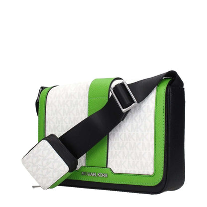 Michael Kors White Fabric Crossbody Bag