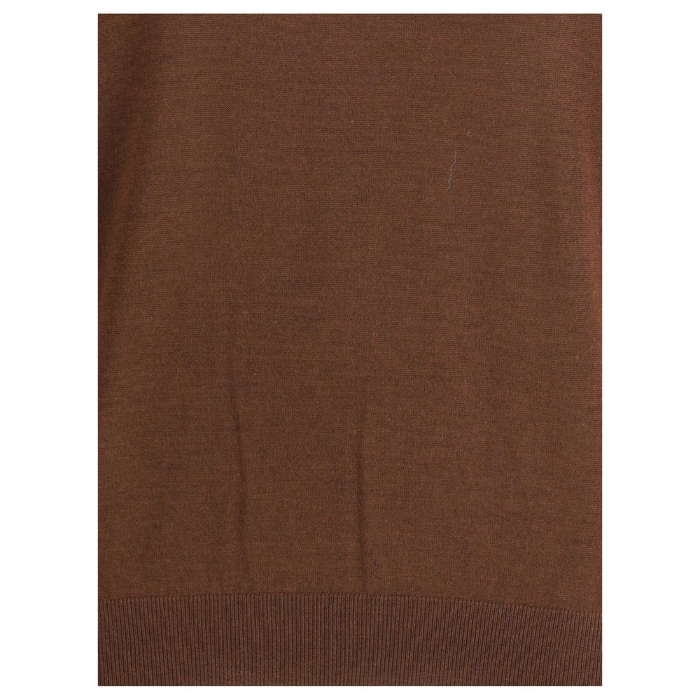 Saint Laurent Brown Cashmere Turtleneck