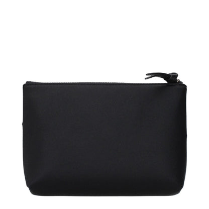 Jimmy Choo Black Satin Clutch Bag