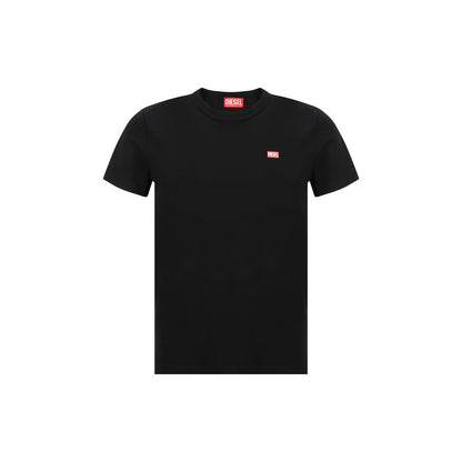 Diesel Black Cotton T-Shirt