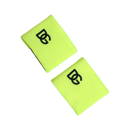 Dolce & Gabbana Yellow Green DG Logo Polyester 1 Pair  Wristband