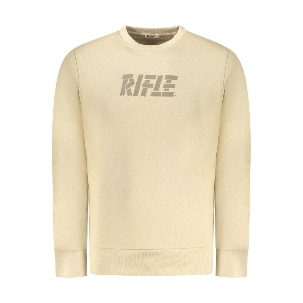 Rifle Beige Cotton Men Sweatshirt