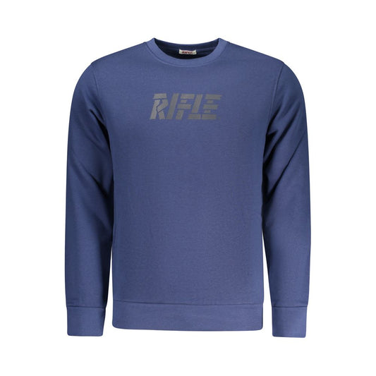 Rifle Blue Cotton Men Sweatshirt