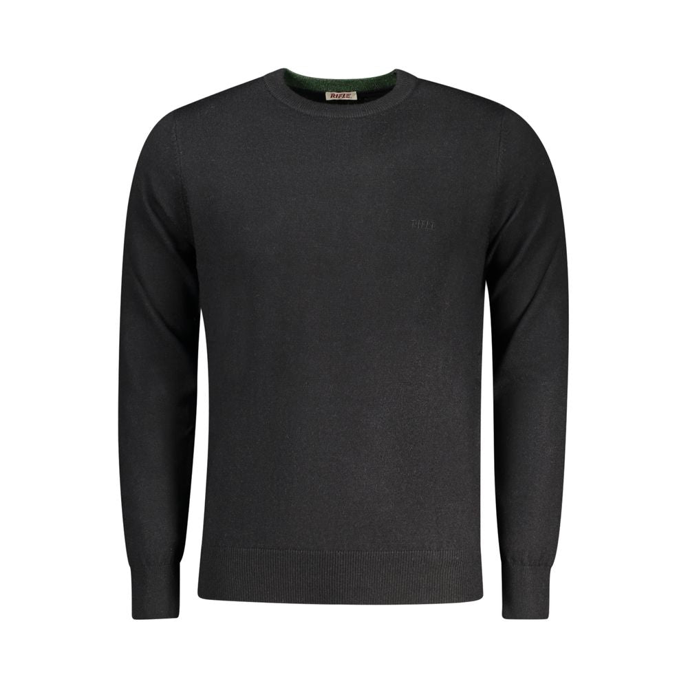 Rifle Black Polyester Men's Sweater