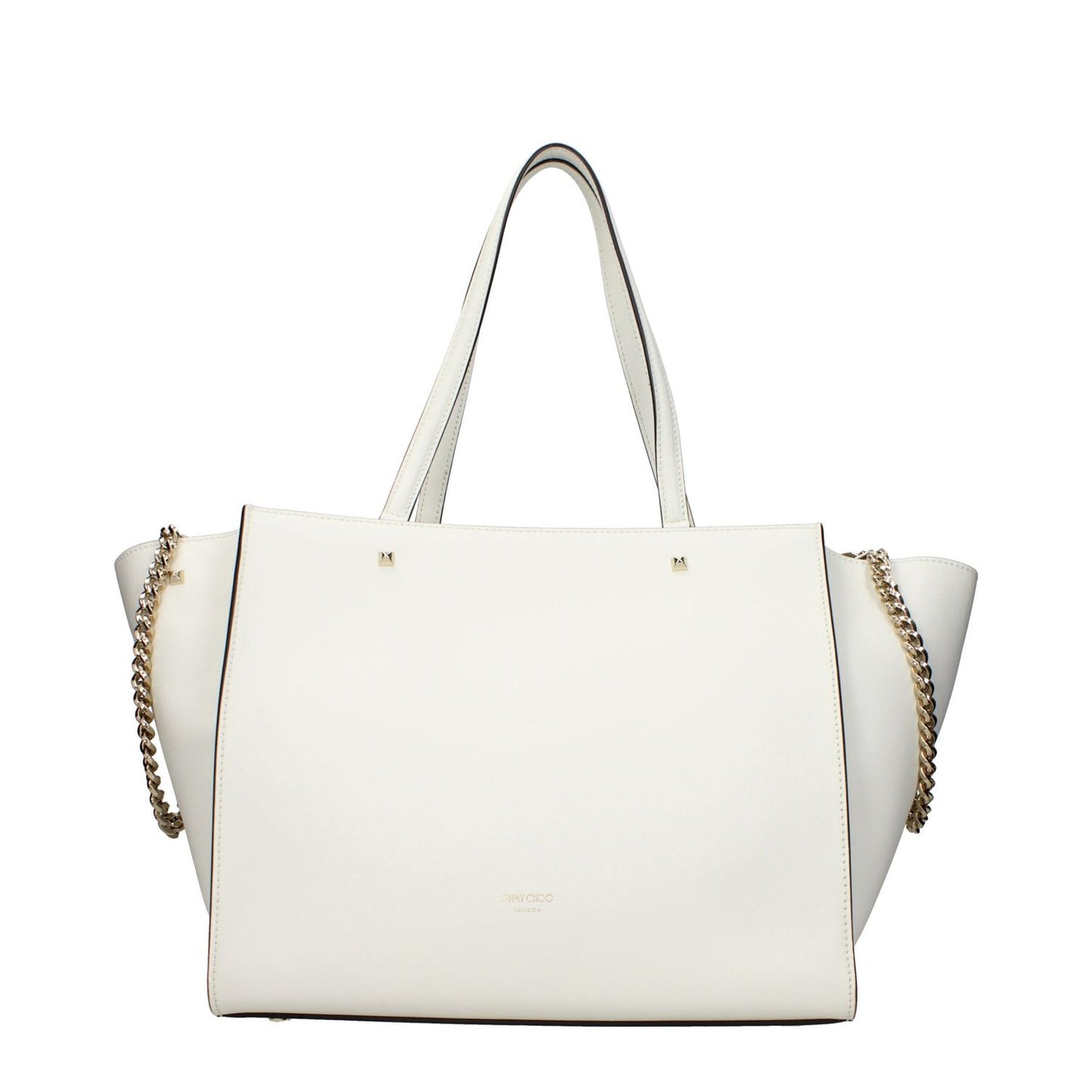 Jimmy Choo White Leather Shoulder Bag