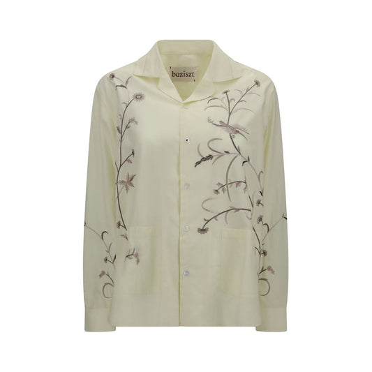 Baziszt Bicolor Cotton Pattern Shirt