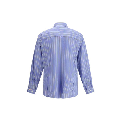 Margiela Blue Cotton Pattern Shirt