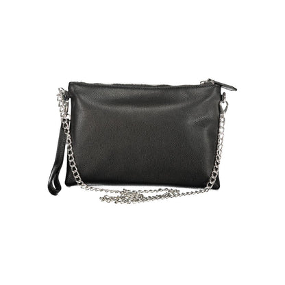 Mario Valentino Black Polyurethane Women's Shoulder Bag