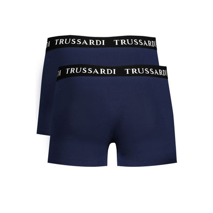 Trussardi Blu Cotton Men's Boxer