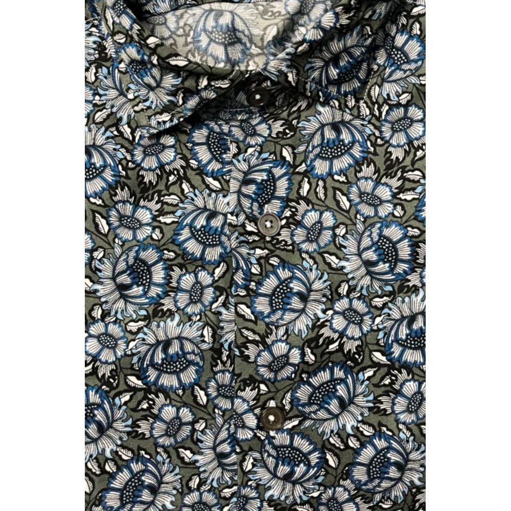 Bagutta Multicolor Cotton Men's Shirt Bagutta