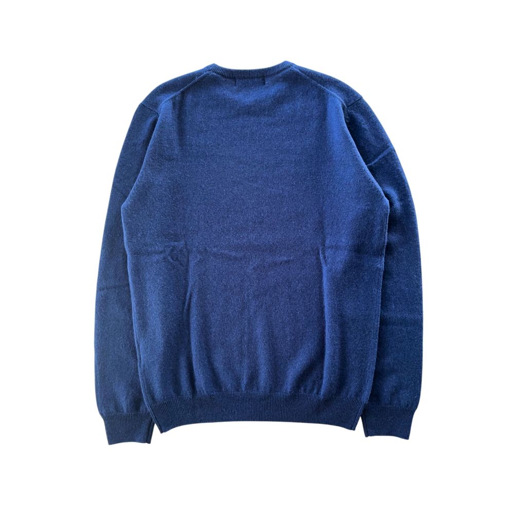 Baldinini Trend Blue Cashmere Men Sweater