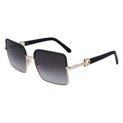 Ferragamo Gold Metal Sunglasses