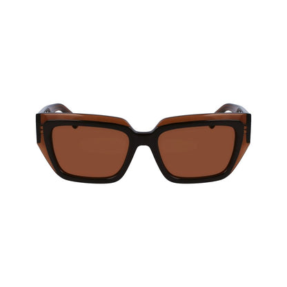 Ferragamo Brown Acetate Sunglasses