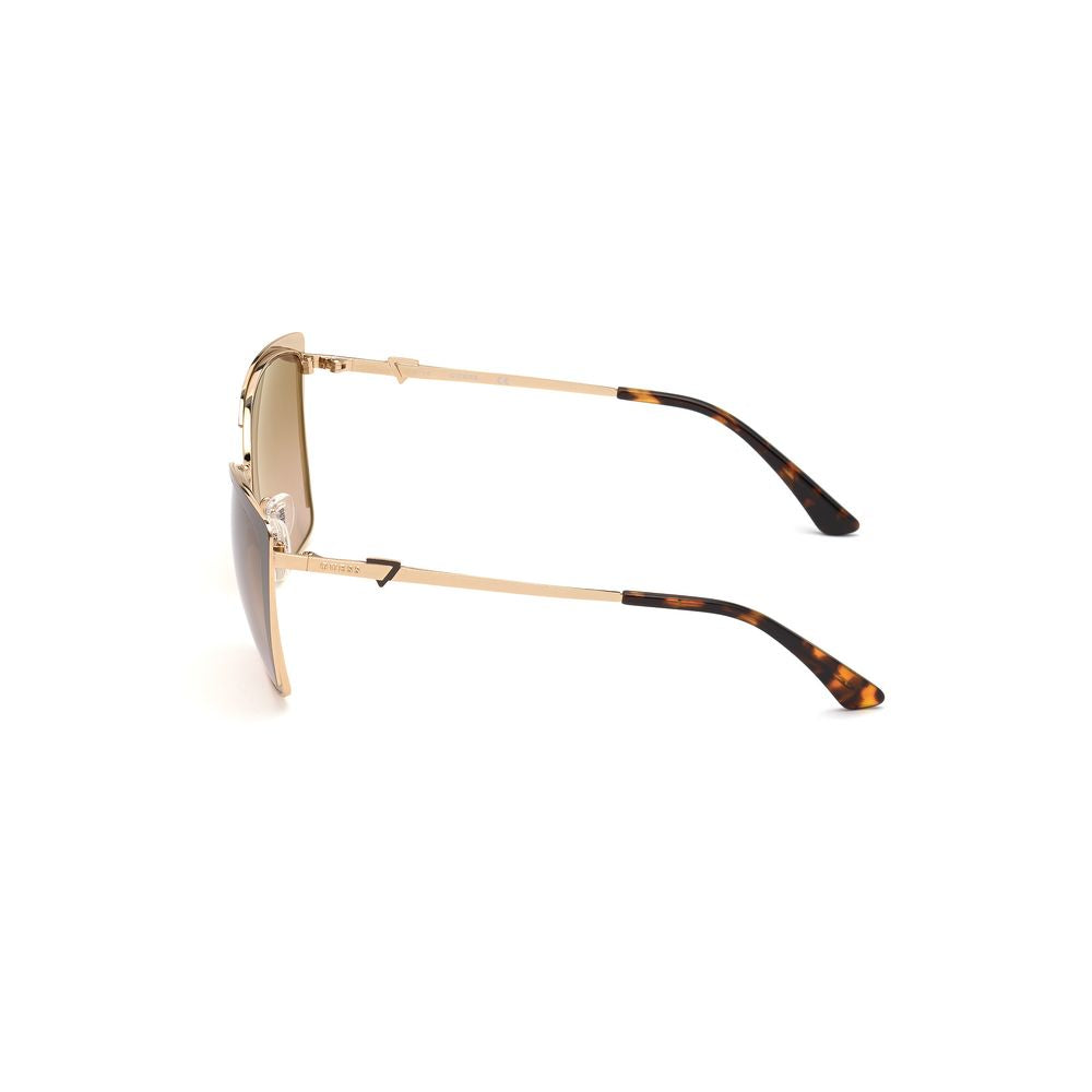 Guess Brown Metal Sunglasses