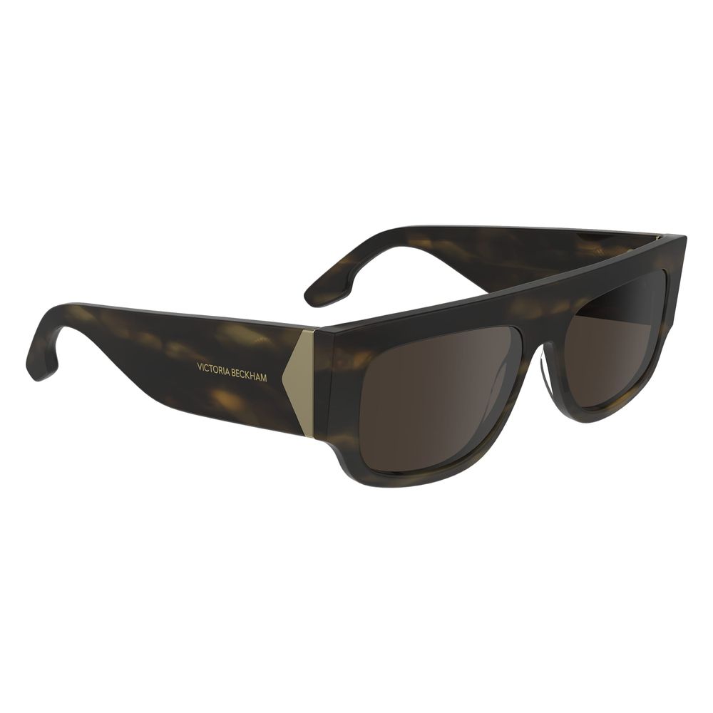 Victoria Beckham Brown Acetate Sunglasses
