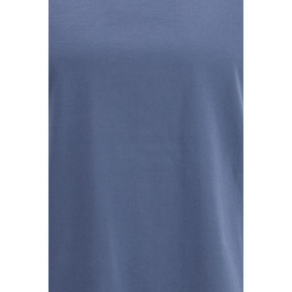 Brunello Cucinelli Blue Cotton T-Shirt