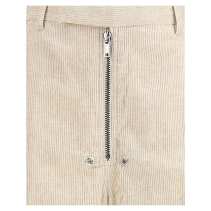 Rick Owens Beige Cotton Casual Pants