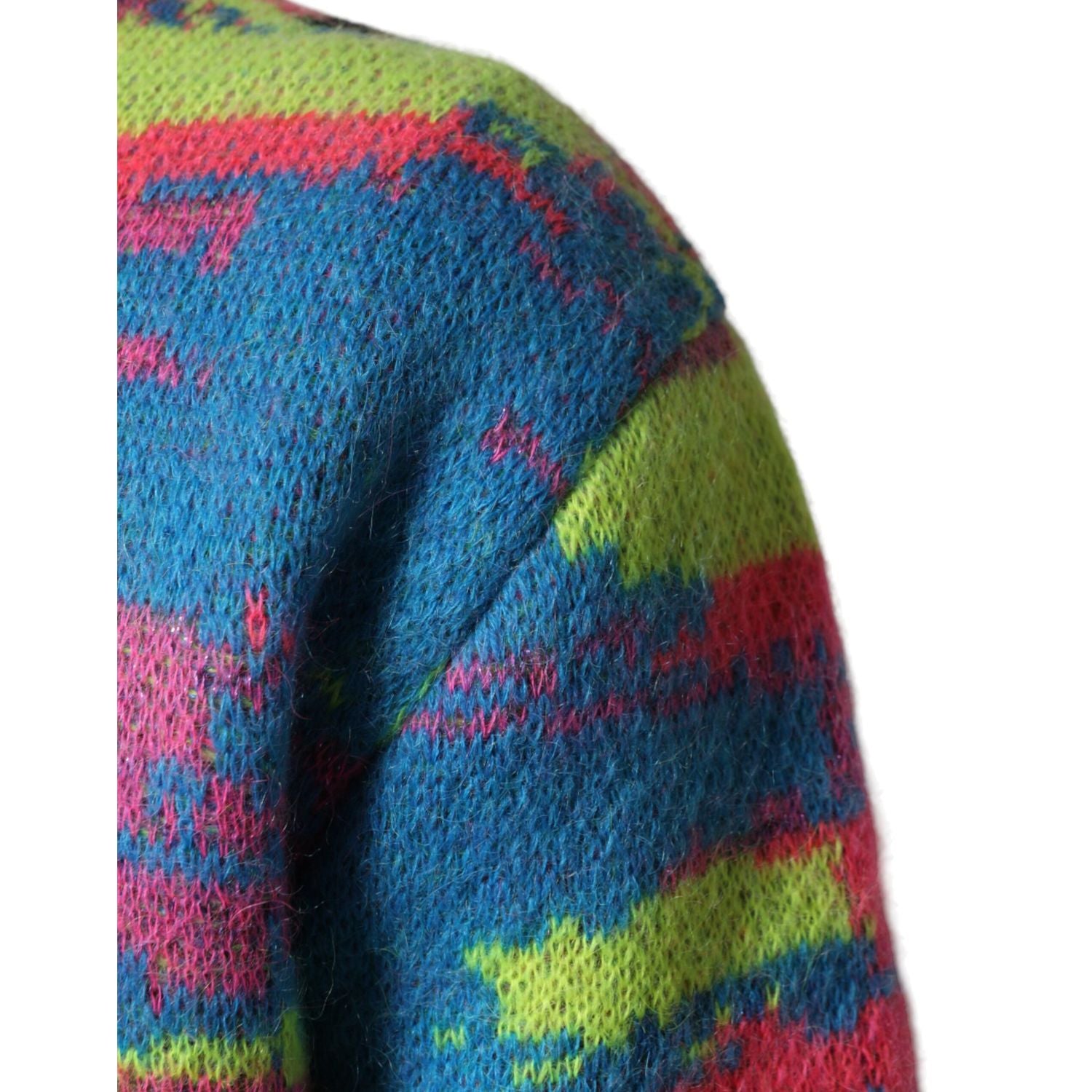 Dolce & Gabbana Multicolor Men Crew Neck Pullover Sweater