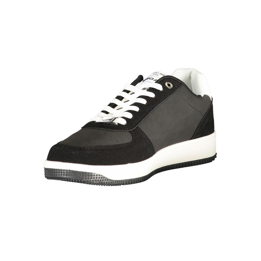 Gas Black Polyurethane Men Sneaker