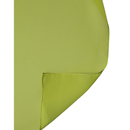 Dolce & Gabbana Green Polyester Stole Neck Wrap Shawl Scarf