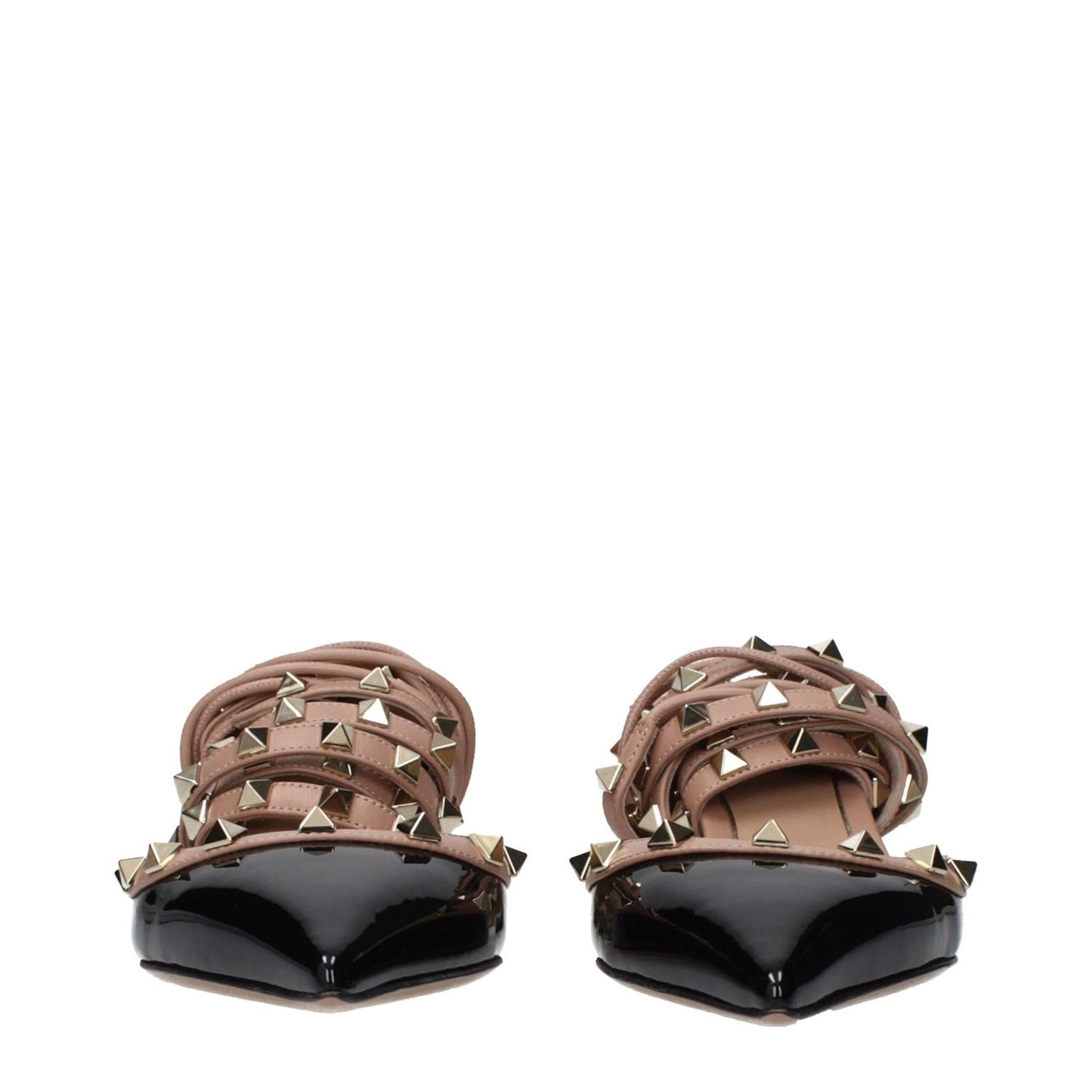 Valentino Garavani Black Leather Strap-On Sandals